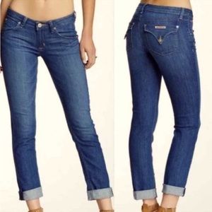 Y2K Hudson Bacara Crop Straight Cuffed Jeans 26